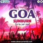@instagram: Have the time of your lives,  plan and witness the Sunburn festival at Goa. 
From: 23rd-24th Feb. 
Book your travel towards the destination with www.clearcarrenral.com and be assure of Cofortable #cab ride from 300+ cities in India. 
Call for any help in 
