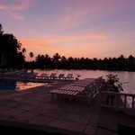 @instagram: Sunsets????#resortemarinhadourada #resortemarinhadourada#marinhadourada#sunset#serene#lake#sky#arpora#goa